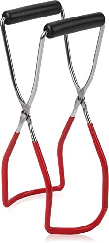 KOMUNJ Jam Jar Tongs Preserving Jar Lifter Tongs, Clamp for Stainless Steel Canned Food Glass Lifter for Hot Preserving Glass Bottle Lifter Anti-scald Clip for Kitchen Accessories