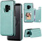 ZTOFERA Compatible with Samsung Galaxy S9 Case, Premium PU Leather + Soft TPU Flip Wallet Back Case with Card Slots Magnetic Clasp Stand View Shockproof Back Cover for Samsung S9, Mint Green