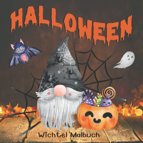 Halloween Wichtel Malbuch: Herbst Malbuch für Kinder ab 4 Jahren mit 50 lustigen Malvorlagen (Wichtel Malbücher)