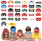 32 Stücke Superhelden-Masken,Kinder Party Masken,Superhelden Maske zum Ausmalen Kinder Papier Superheldenmaske Basteln Kreative Superhero Cosplay Filz Masken,Kindermasken Maske zum Kindergeburtstag