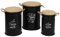 Urban living LOFT & METAL BIDON POUF AVEC ASSISE EN JUTE X3PCS S28XH45CM/M34XH50CM/L40XH55CM