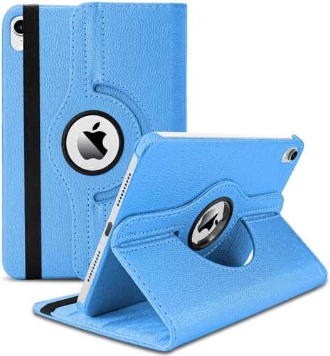 World biz Étui rotatif pour iPad (A16) 11e/10e génération 2025 (11), 2022 (11), étui de protection rotatif à 360 degrés, fonction veille/réveil automatique (bleu ciel)