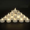 OSHINE 400Pack Battery Tea Lights Candles - LED Tea Lights Realistic Bright Flickering Operated Flameless LED Tea Light for Festival& Celebration Warm White Battery Powered(Sets of 100 * 4)