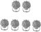 Gadpiparty 6 Stk handhaben Löwe Türklopfer Vintage Eitelkeit Vordertürgriffe Silber möbel knöpfe funky agn schubladen Löwenkopf Schublade Löwe Kommode Türring Zinklegierung Knopf Schminktisch
