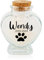 Bouteille en verre personnalisée pour poils de chien avec nom et date personnalisés pour poils d'animaux de compagnie - Boîte de rangement pour perte de poils d'animaux et cendres