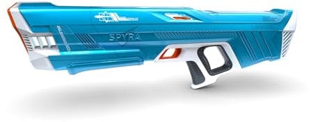 SPYRA SpyraThree™ elektrische Wasserspritzpistole, automatisches Aufladen, 3 Spielmodi, LED-Schuss- & Batterieanzeige, 15m Reichweite, Premium-Sommerspielzeug (blau)