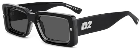 DSQUARED2 Brille D2 0142/S Größe 52-20 mm Schwarz Grau/Eye size: 52 - Bridge size: 20