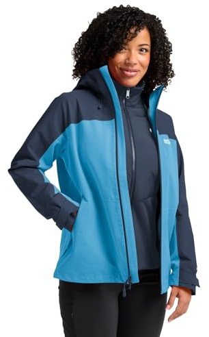 Jack Wolfskin Damen Wild Places 3in1 Jkt W, Sky Blue, XL EU