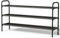 Kitsure Shoe Rack for Closet, Sturdy Shoe Storage for Entryway, Space-Saving Shoe Rack Small and Shoe Shelf, 99.0 x 29.9 x 58.9 cm, Black