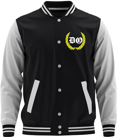 UGLYSHIRT Dortmund Ruhrpott Herren College Jacke | Football Dortmund Jacke Sport Baseball Freizeit Sweatjacke