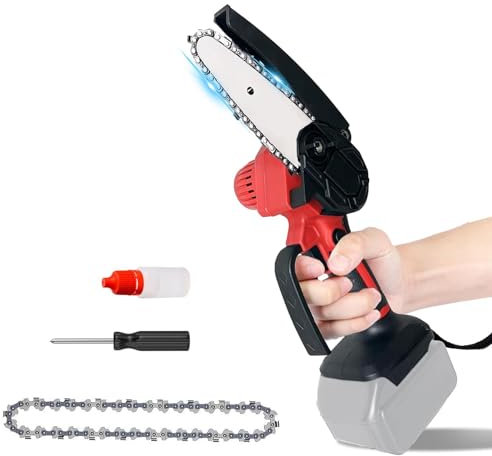 6 Zoll Mini Kettensäge Elektro für Einhell 18V Power X-Change,Akku kettensäge für Gartenscheren Astschere Holzschneidenz (Ohne Akku)
