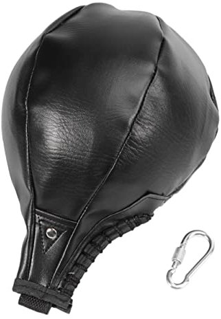 UKCOCO 1 Stück Boxsack In Birnenform Boxreflexball Hängender Boxsack Boxbirnen Punchingball Hängender Box Speedball Speedbag Zum Boxen Schwarz