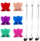 6 Pcs Egg Cups Kids, Egg Cup, Kitchen Silicone Egg Cups Set Egg Cups Colorful for Kitchen Boiled Eggs Breakfast Stack and Egg Cups Holders(with 3 Spoon and 3 Fork)
