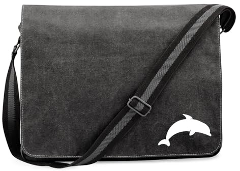 Huuraa Umhängetasche Delfin Silhouette Geschenk