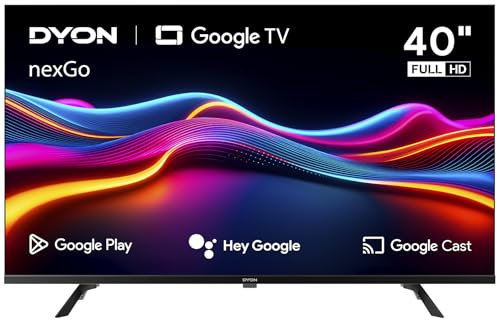DYON nexGo 40F Smart TV – 40 Zoll (100 cm) Full HD Google TV mit Sprachsteuerung, Google Assistant, Play Store, Chromecast, Triple Tuner, Netflix, Prime Video & YouTube [Modell 2025]