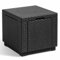 HOMEELIKE Keter Hocker mit Stauraum Cube Graphitgrau 213816