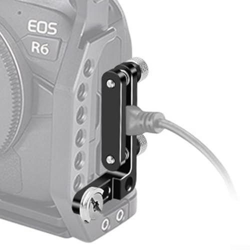Kaninchenkäfig-Kabel-Organizer-Klemme für DSLR-Kamera, Mikrofon und Audiokabel – 4–8 mm verstellbarer Kabelschutz aus Aluminiumlegierung mit 1/4-Zoll-Schraube Mo