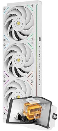 Thermalright TR Wonder Vision 360 UB ARGB - Raffreddatore per CPU bianco da 6,67 con risoluzione 2400 x 1080, schermo AMOLED, raffreddamento CPU liquido per AM4/AM5, lga1700/1851