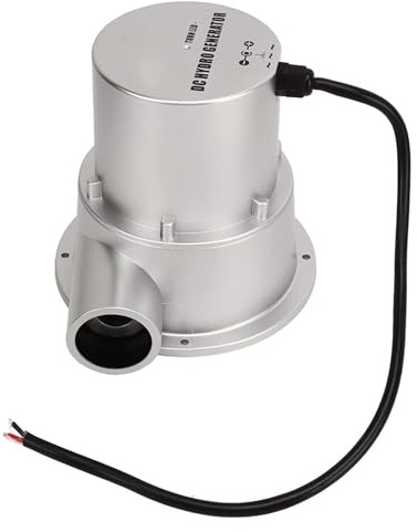 Dioche Generatore a Turbina Ad Acqua Generatore a Turbina Ad Acqua 36W/50W/100W - Idroelettrico con Motore Brushless a Magneti Permanenti per Cortile e Giardino - Installazione Semplice, Robusto