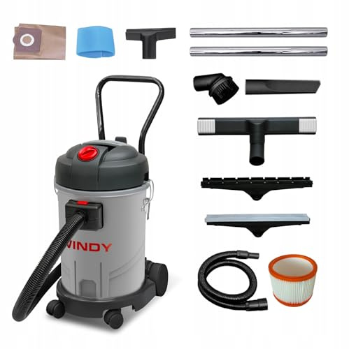LAVOR® Industriestaubsauger Windy 130 PF, Staubsauger Nass Trocken Sauge Aschesauger, Werkstattsauger, Mehrzwecksauger, Trocken-Saugen und Nass-Saugen, Professionelle Reinigung,