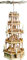 Weihnachtspyramide 4- stöckig Pyramide Christi Geburt Natur - 75 cm, elektrisch beleuchtet und betrieben - Original Erzgebirge - Richard Glässer, 16713