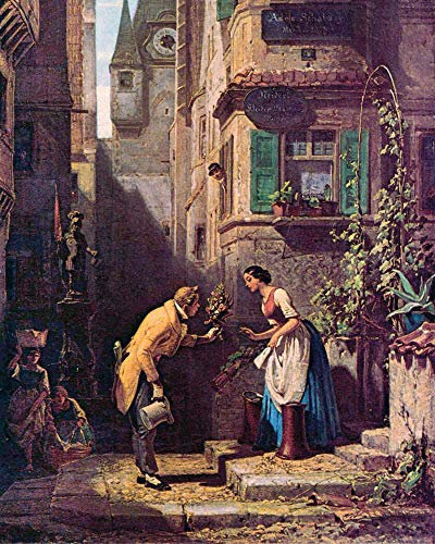 1art1 Carl Spitzweg Poster Der Ewige Hochzeiter, 1860 Kunstdruck Bild 50x40 cm