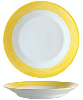 Arcoroc Brush Yellow Restaurant Teller tief 22,5cm, 6 Stück