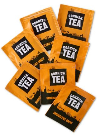 Cornish Tea - Individually Wrapped Enveloped Tea Bags - Box of 250 Single Black Tea