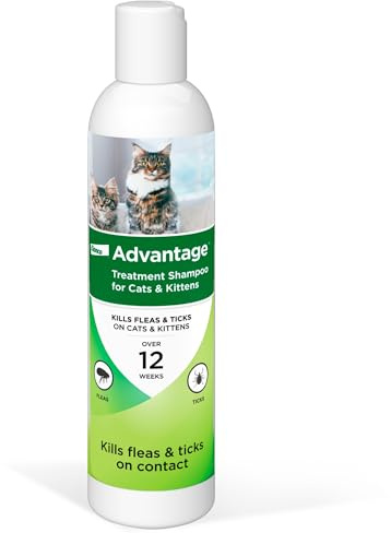 Advantage Cat Flea & Tick Shampoo for Kittens & Adult Cats | Kills Fleas & Ticks | 8 oz.