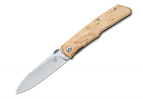 Fox Knives Terzuola 525 Birchwood Taschenmesser Beige, Klingenlänge: 9 cm, 01FX118