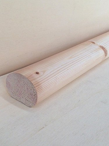 Hobby Legno Corrimano in Legno di Pino Massiccio Non Trattato, mm. 55x40x3000 (Prezzo per ml. 3,00)
