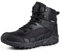 FREE SOLDIER da Uomo Mid Alta Stivali Militari Durable Army Combat Scarpe Impermeabile Traspiranti Tattico Escursionismo(Nero-Impermeabile,39EU)