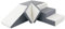 Set de 4 Blocs en Mousse pour Le Jeu, crèches, écoles maternelles, Jouets (Couleur: Blanc,Gris)