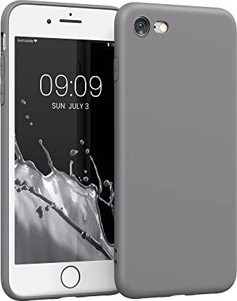 kwmobile Handyhülle kompatibel mit Apple iPhone SE (2022) / iPhone SE (2020) / iPhone 8 / iPhone 7 Hülle - Handy Case aus weichem Silikon in Stone Dust
