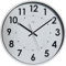 Orium Reloj de Pared Archivo 2000 Analógico 30 x 4 cm Blanco Gris Redondo Wanduhr lautlos Ø 30 cm 11247 weiß, Acrylnitril-Butadien-Styrol (ABS)
