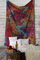 RAJRANG Mandala Stoff Tapisserie - dekorative Strandtuch Hippie Tapisserie Elefant Wurf Tapisserie - 152 x 127 cm - Mehrfarbig
