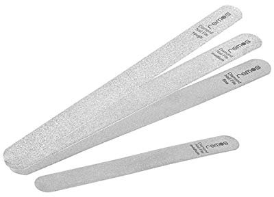 REMOS Lima diamantata Flexi per unghie naturali e in gel - Set con 4 lime