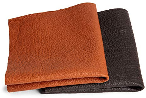 Rindsleder, Dickleder | Cognac | Leder Zuschnitt, Extra Große Stücke | Lederverarbeitung, Basteln, Beziehen, Deko | Lederstücke in vielen Größen und Farben | min. DIN A4
