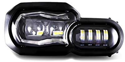 LED Scheinwerfer QL2 für BMW F 800 R 09-14 Hauptscheinwerfer ECE