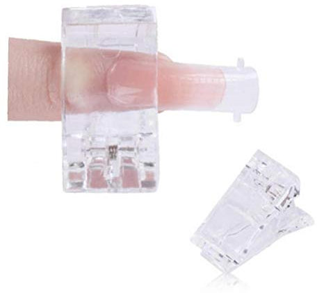 5 Pc/Extremidades del Clavo De Clip Transparente Polygel Construcción Rápida Extensión del Clavo del Dedo Llevado Ultravioleta del Constructor Pinzas De La Manicura del Arte del Clavo,