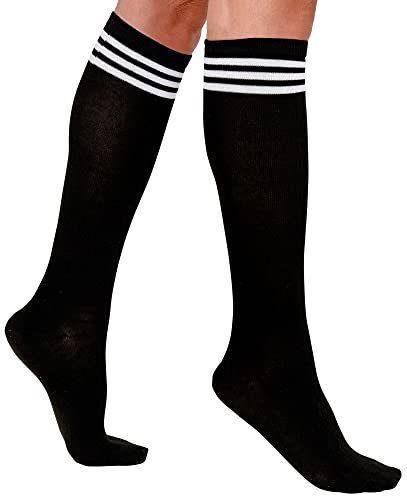 W WIDMANN MILANO Party Fashion - Sportstrümpfe, 1 Paar, Kniestrümpfe, College, Cheerleader, Fußball, Schulmädchen