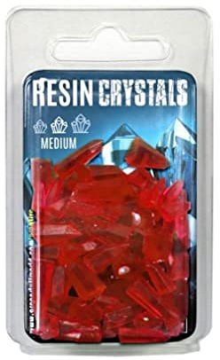 Green Stuff World Resin Kristalle Medium, Rote Harzkristalle 50Stk.