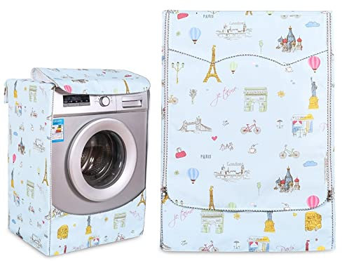 XLZZTMINGY Silber Bedrucktes Oxford-Gewebe Waschmaschinen-Trommelabdeckung Für Vollautomaten