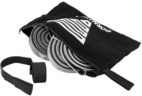 GORNATION Fitnessbänder, Widerstandsbänder für Fitness, Calisthenics, Krafttraining & Home Gym, Resistance Bands, Klimmzughilfe, Pull Up Bands, Klimmzugband Einzeln/Sets (inkl. Türanker)