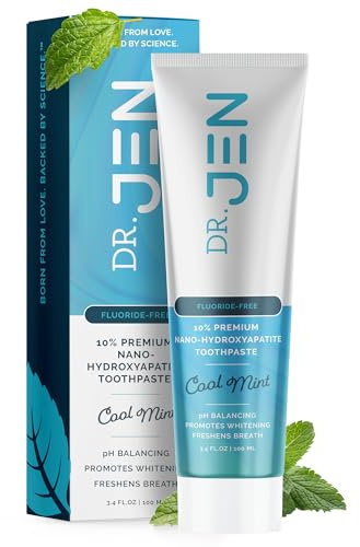Dr. Jen Fluoride Free Toothpaste with 10% Premium Nano Hydroxyapatite