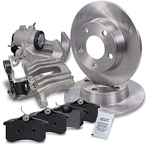 ATEC Germany Bremsenset Bremsscheiben + Bremsbeläge + Bremssättel hinten ha