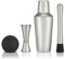 UBERSTAR Cocktail Master Gift Set Stainless Steel Cocktail Shaker, Muddler, Jigger and Giant Ice Ball (Gold)