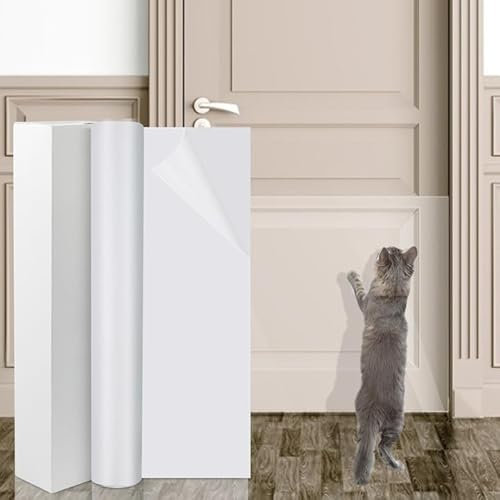 Rseuphiee Kratzschutz Katze, kratzschutz Sofa Katze Pad Hunde, Anti Kratz Folie, Abziehbare Transparente Katzen Kratzschutz, kratzschutz tür Tape Selbstklebend, für Sofa Möbel Tür Kratzschutz
