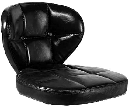 Duiaynke Barhocker Stuhl Sitz, PU Leder Sitzkissen Ersatzteile, Geeignet für Family Bar Drehbare Stühle und Hocker (Schwarz)