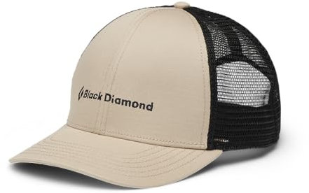 BLACK DIAMOND BD Trucker Hat, Khaki-Schwarz mit BD-Logo, Einheitsgr��e